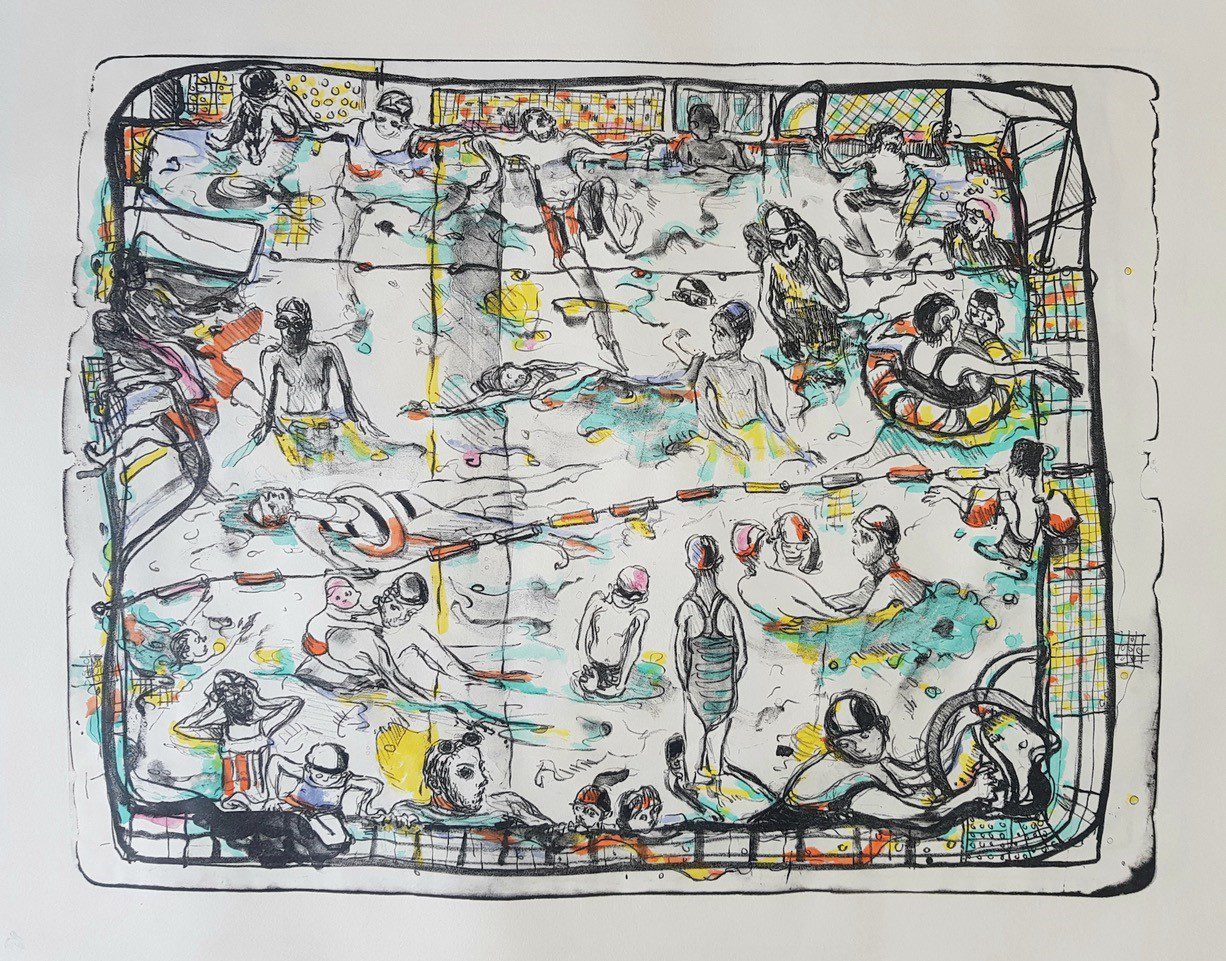 Kate McCrickard, Swimmers, 2020, Courtesy of Art First