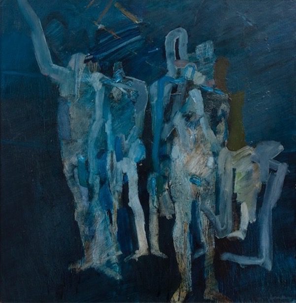 Keith Vaughan, Blue Assembly, 1912-1977. Courtesy of Zuleika Gallery.