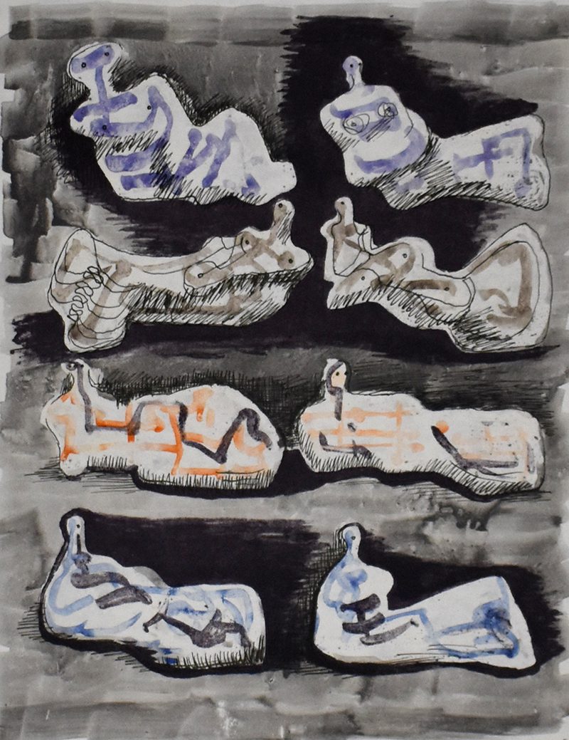 Eight Reclining Figures I, from: Meditations on the Effigy