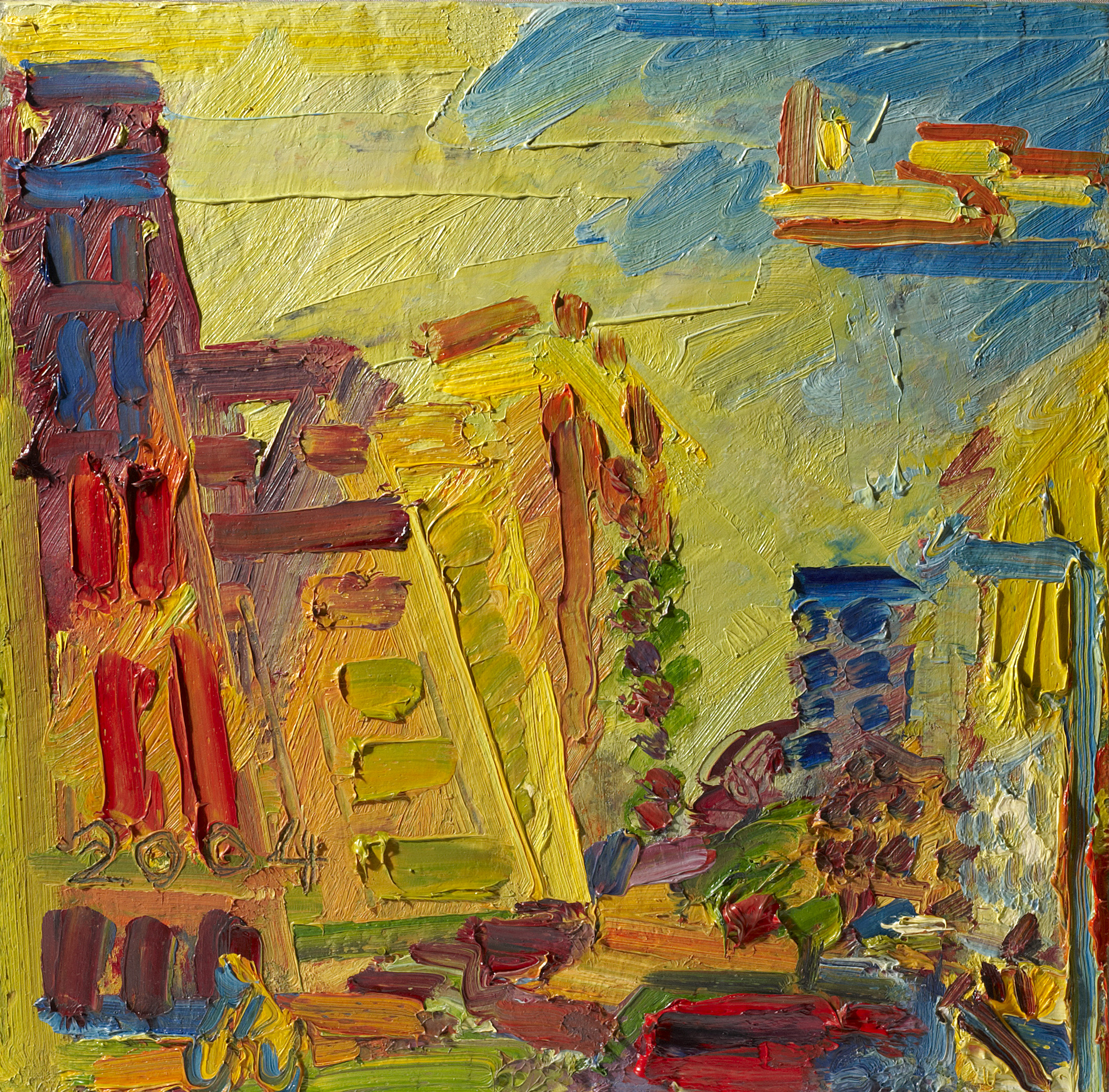 Frank Auerbach, Mornington Crescent, Summer Morning II, 2004. Courtesy of Ben Uri