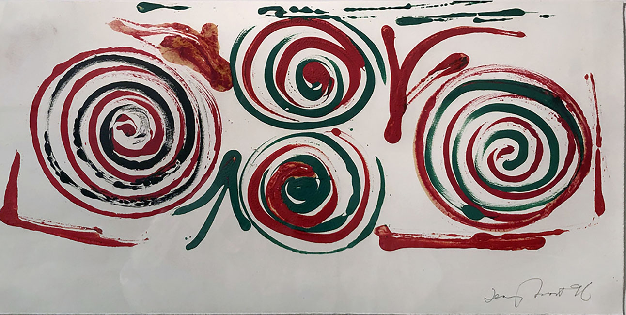 Red and Green Spirals