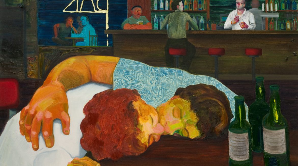 Nicole Eisenman, Sloppy Bar Room Kiss, 2011. Collection of Cathy and Jonathan Miller. Image Courtesy of the artist and Vielmetter Los Angeles, Photo credit: Robert Wedemeyer