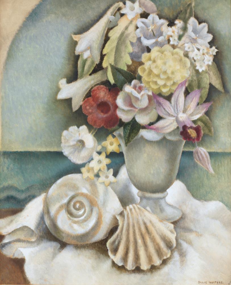 Still Life of Flowers and Shells