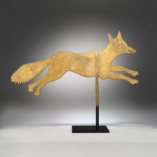English Vernacular Metalworker, Silhouette Running Fox Weathervane, c.1870, [Detail]. Courtesy of Robert Young