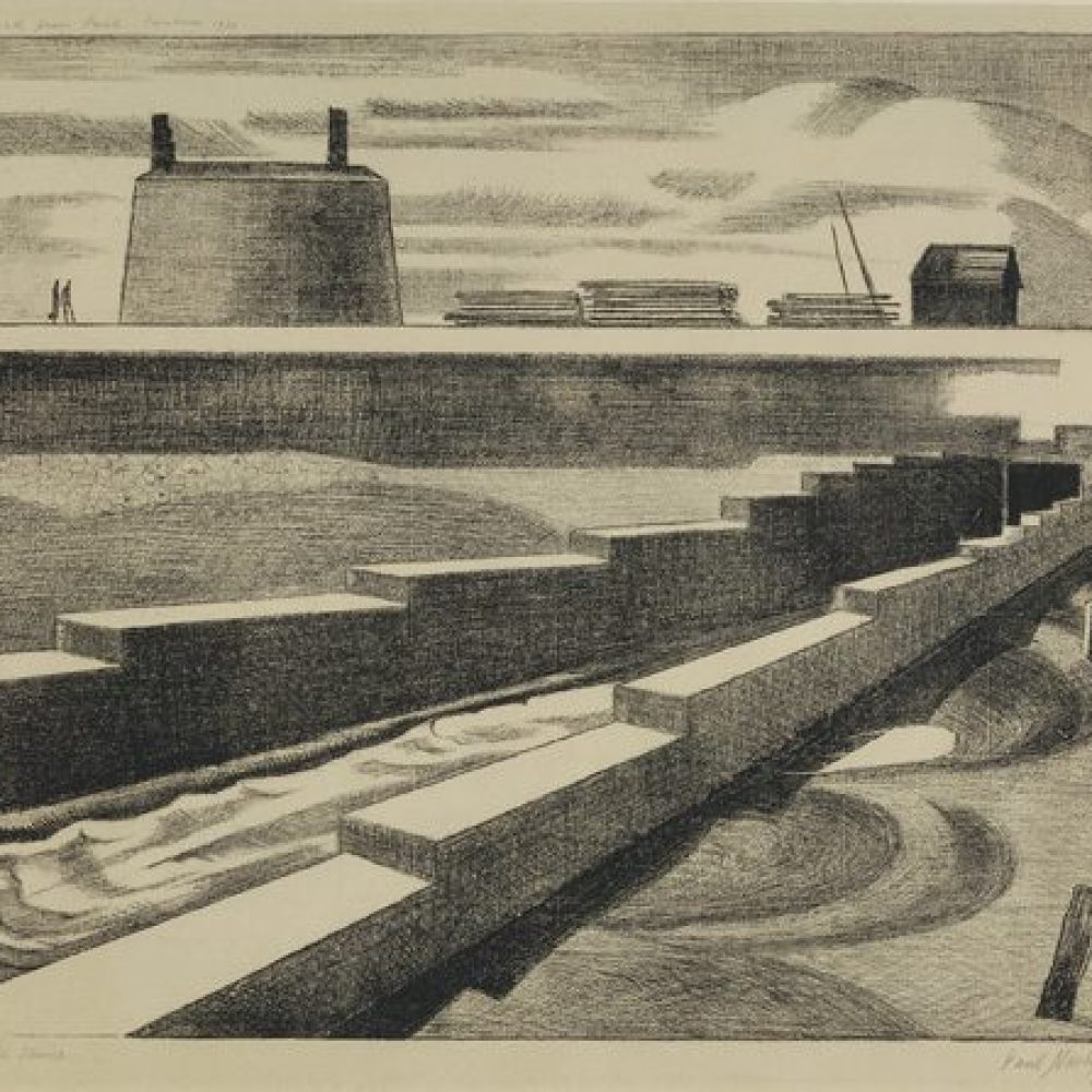 Paul Nash, The Sluice, 1920 .Courtesy of Osborne Samuel